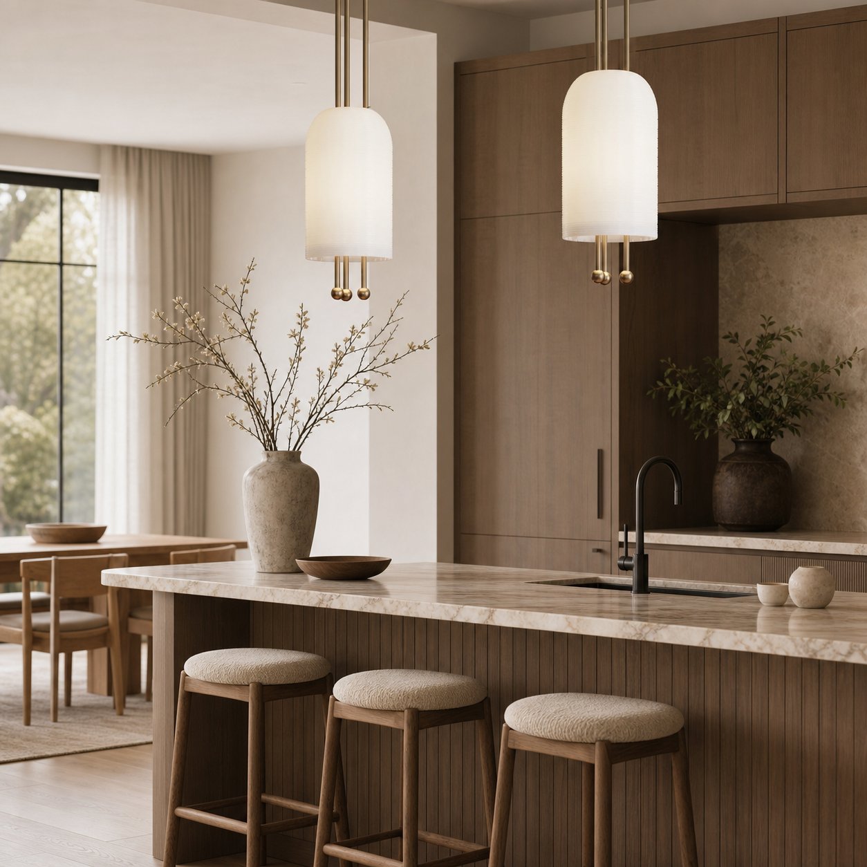 Lantern Glass Pendant Lamp