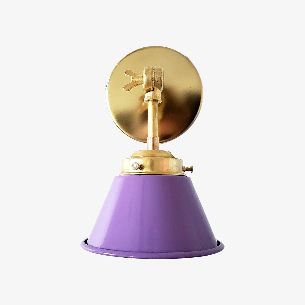 Modern Cone With Elegant Swivel Mechanism Brass Wall Lamp