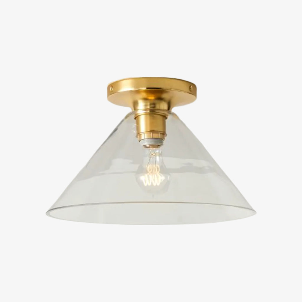 Conica Cone Flush Mount – Glass Ceiling Light for Modern Spaces
