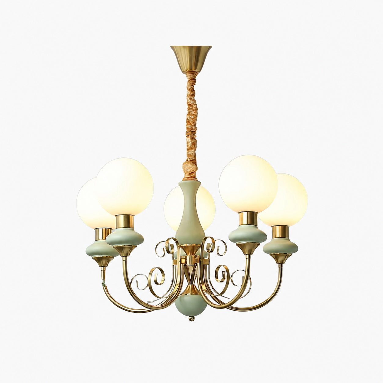 Radiara Chandelier - Layered Stone Disc Design Modern Luxury Style for Dining Room and Living Area
