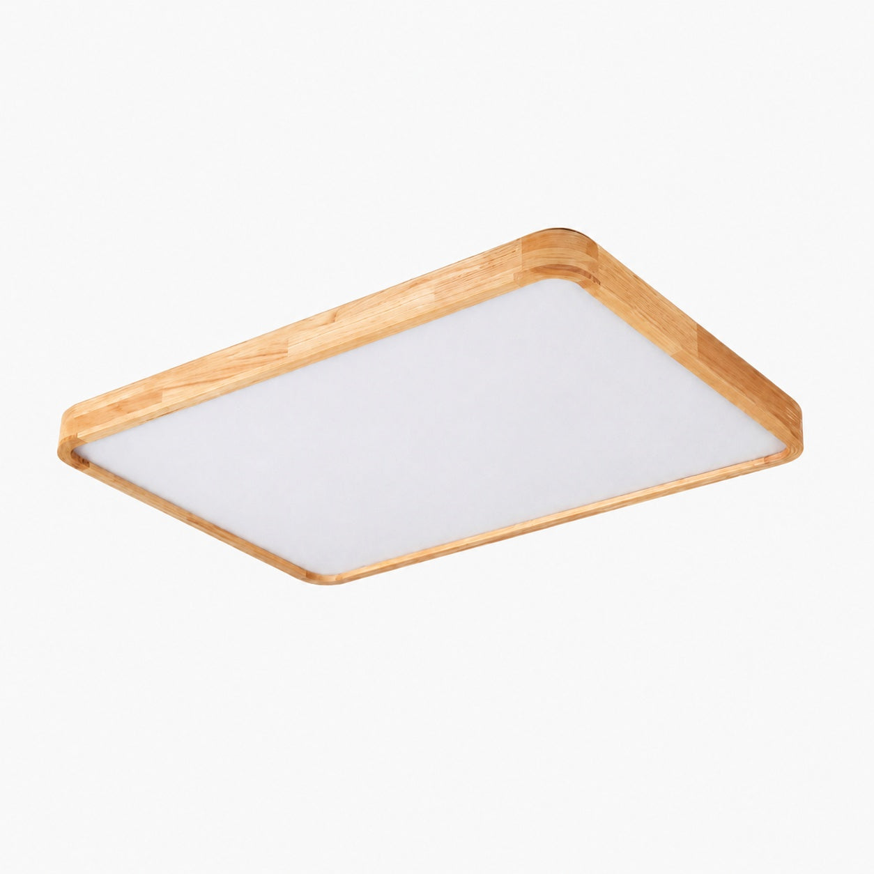 LignoForma Geometric Shape Ceiling Light - Contemporary Wood LED Ceiling for Bedroom and Lounge