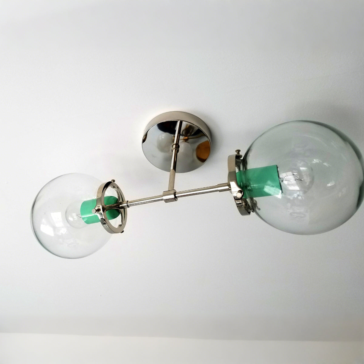 Color Pop Design Double Wall Light Fixture With Modern Metal Finish