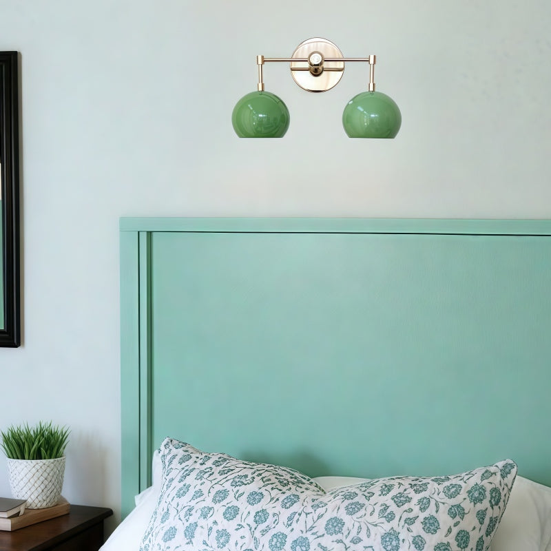 Spring Green Shades Loa Sconce - Double Bubble Pop Vanity Wall Light