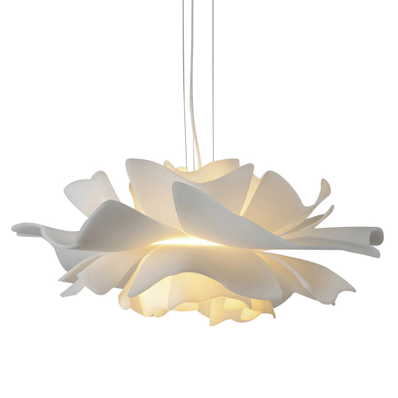 Nordic White Lotus Flower Pendant Light