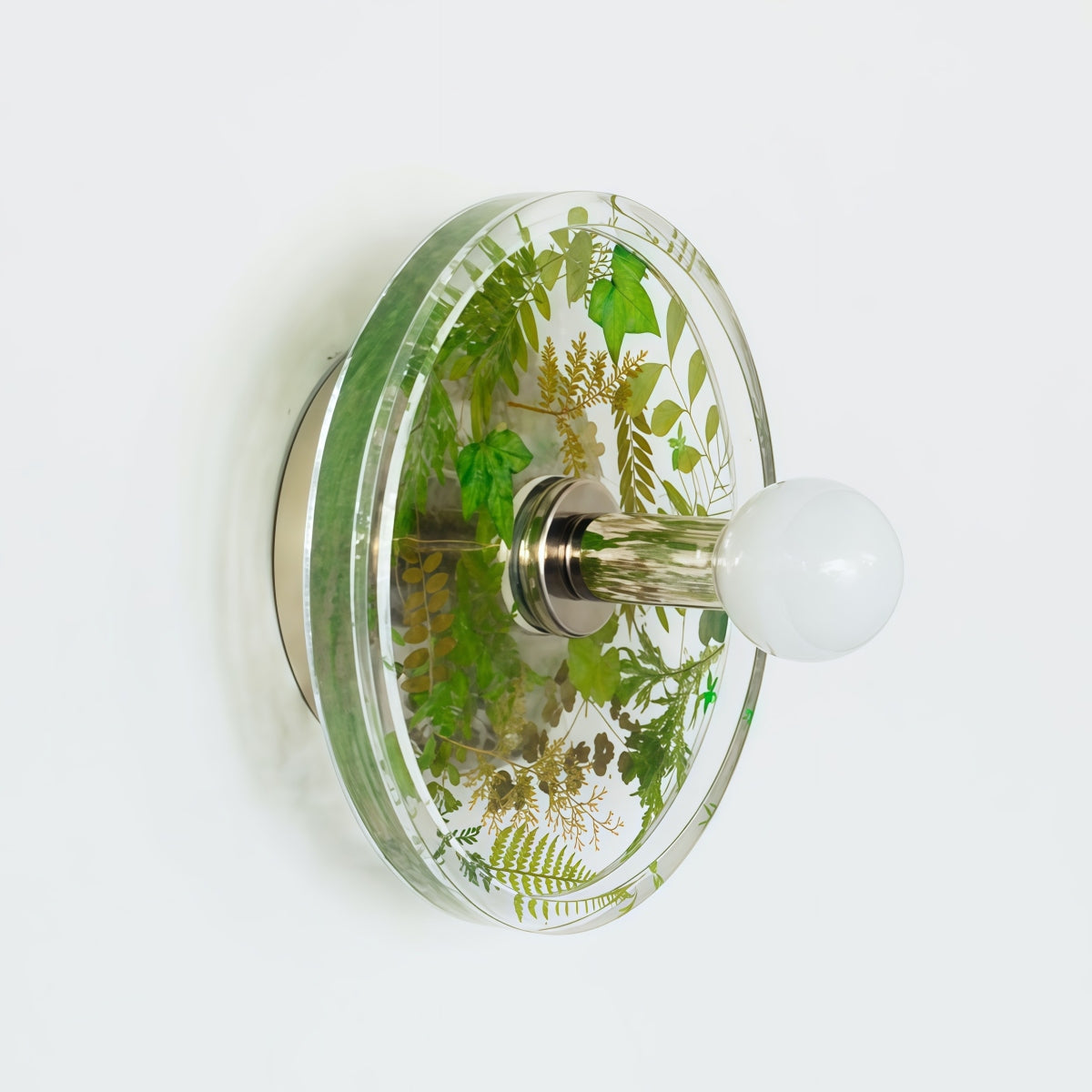 Botanical Wall Sconce - Handmade Resin Leaves Romantic Accent Lighting