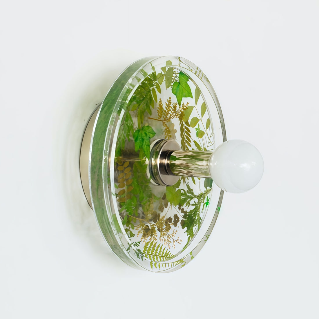 Botanical Wall Sconce - Handmade Resin Leaves Romantic Accent Lighting