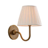 Vintage Brass Burlap Wall Lamp