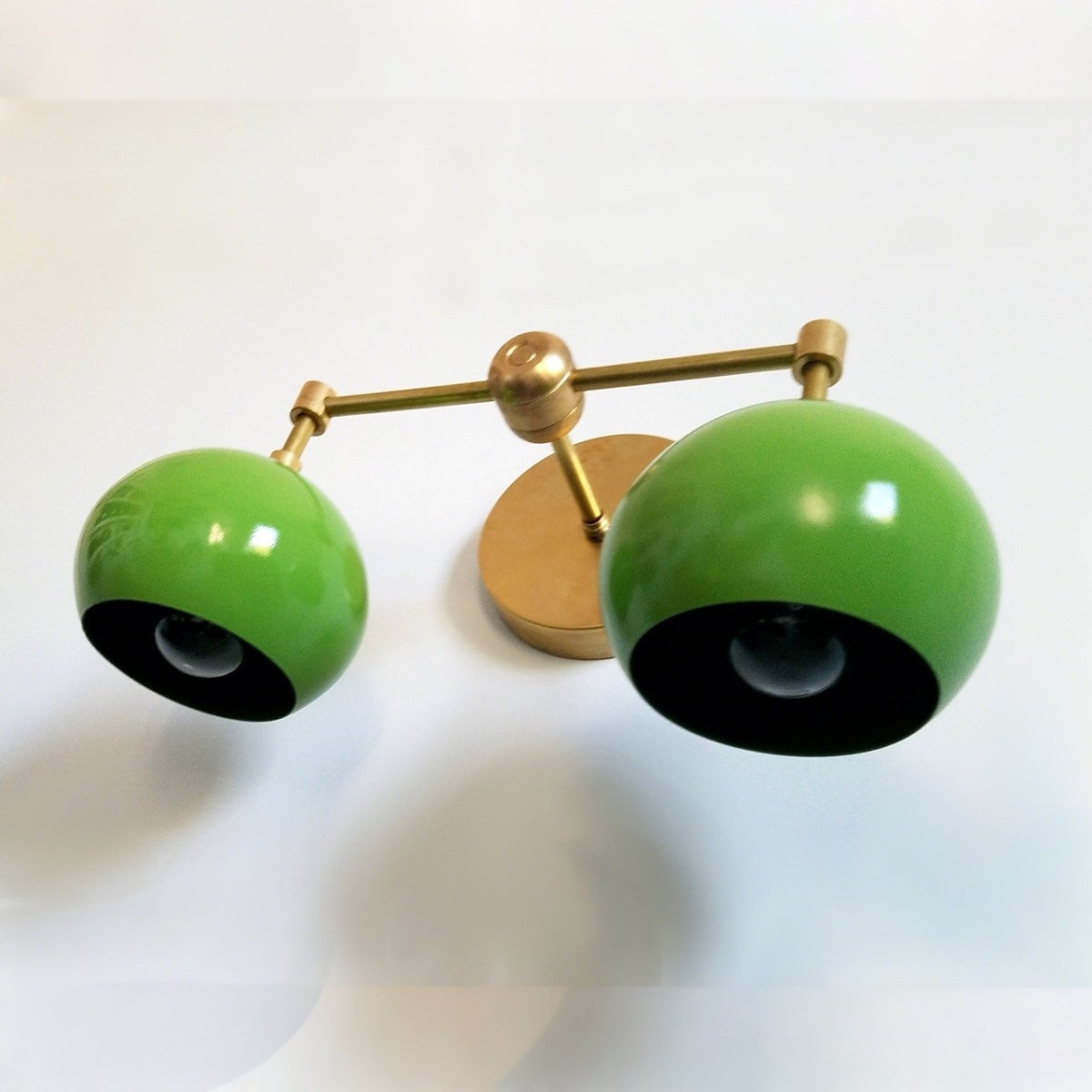 Spring Green Shades Sconce - Double Bubble Pop Vanity Wall Light