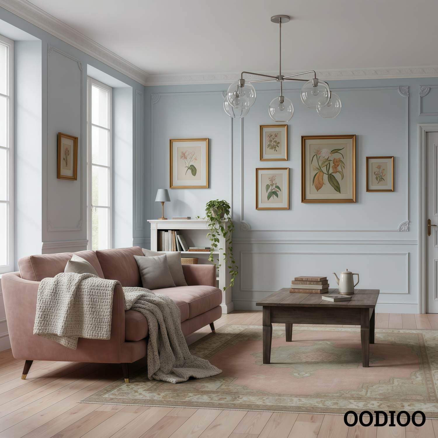 Selvion Contemporary Minimalist Chandelier – Soft Glow Porcelain Fixture for Dining & Hallway