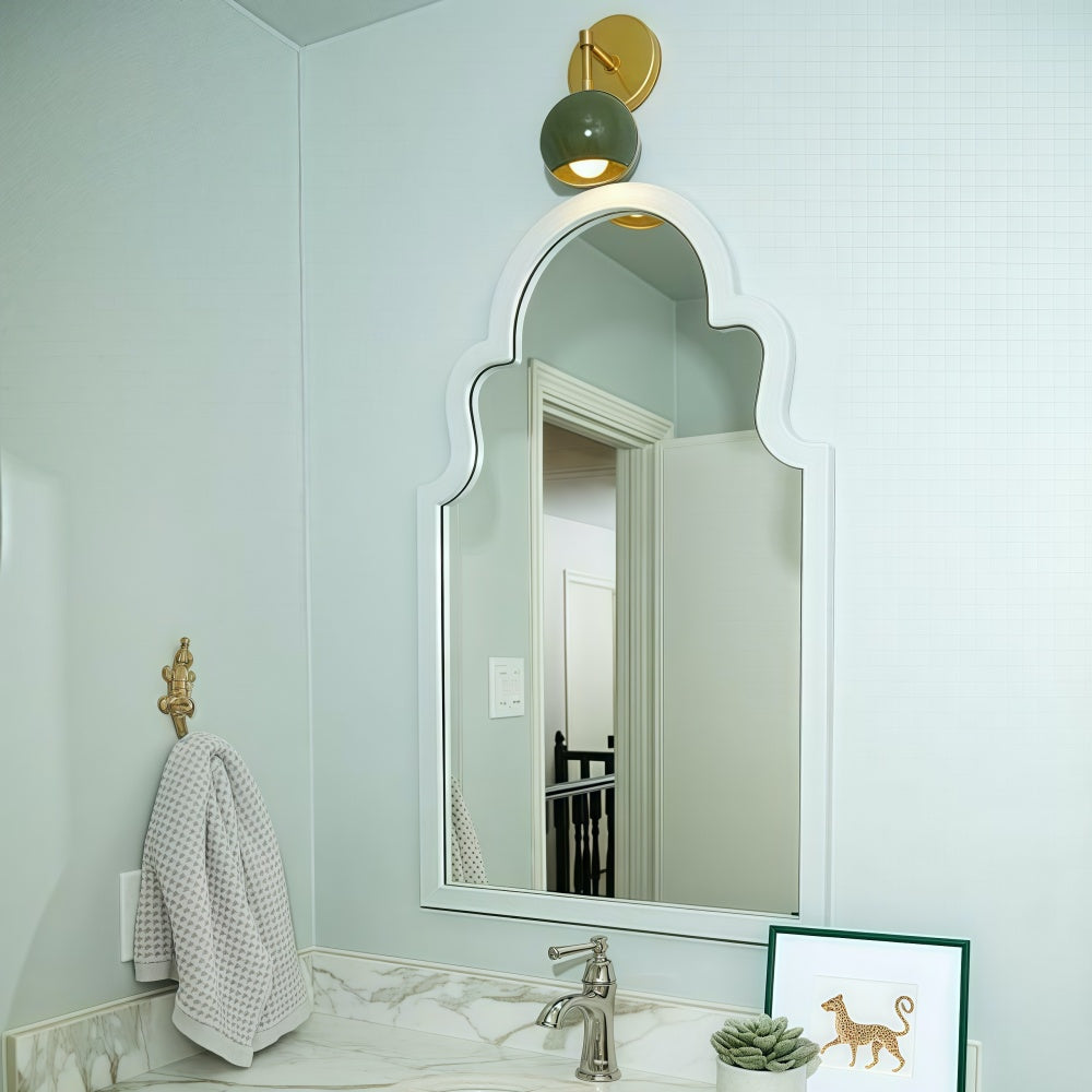 Olive Green Wall Sconce - Mid-Century Modern Accent Lighting