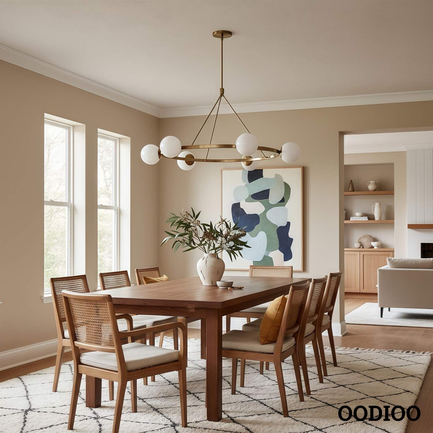 Brelia Elegant Modern Globe Chandelier - Multi Heads Light Fixture for Residential and Commercial Spaces