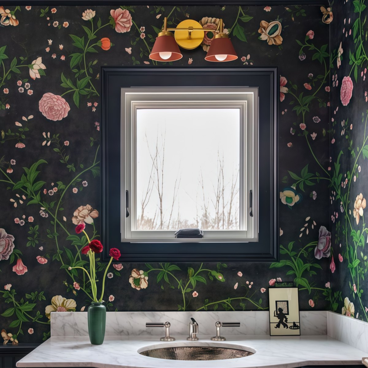 Modern Double Cone Brass Sconce - Accent Lighting For Bathroom & Hallway