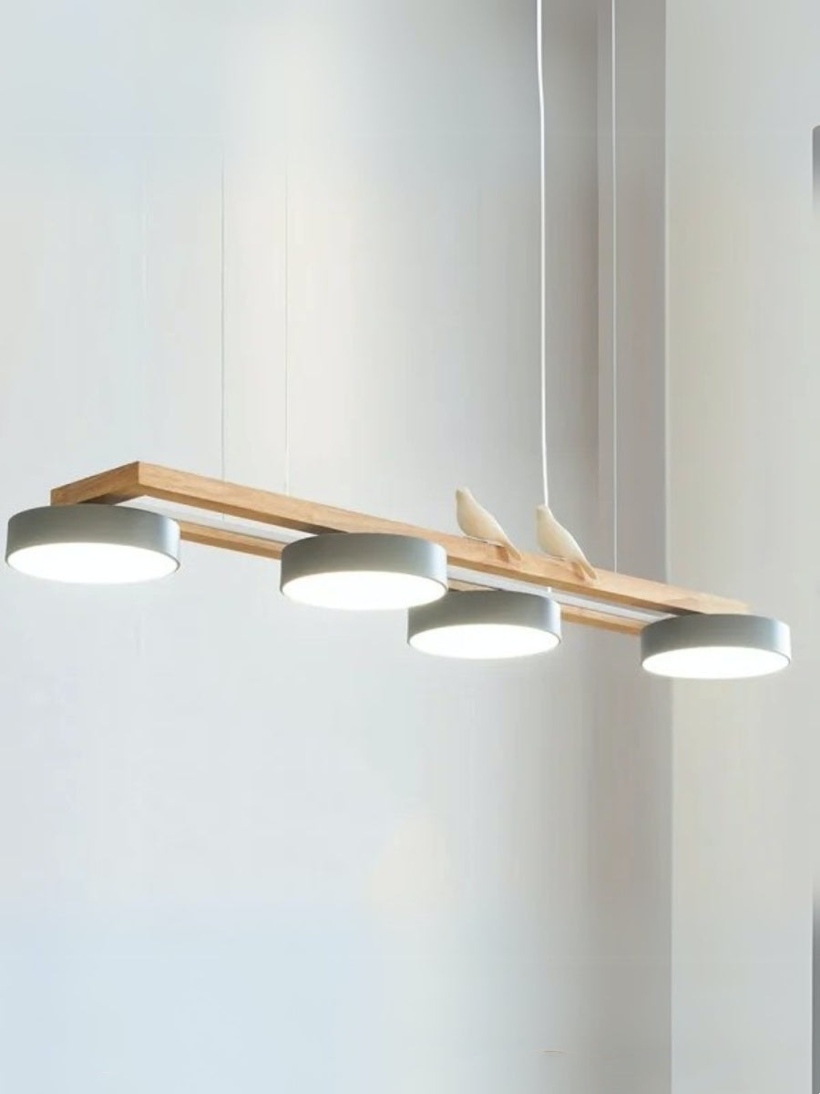 Modern Minimalist Bird 4-Light Pendant Light
