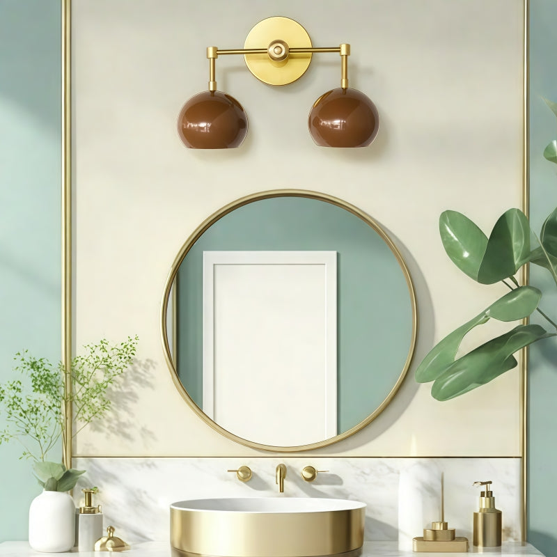Terra Cotta Loa Sconce - Bubble Pop Vanity Bath Wall Light