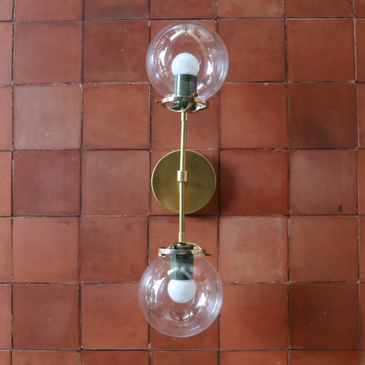 Color Pop Design Double Wall Light Fixture With Modern Metal Finish