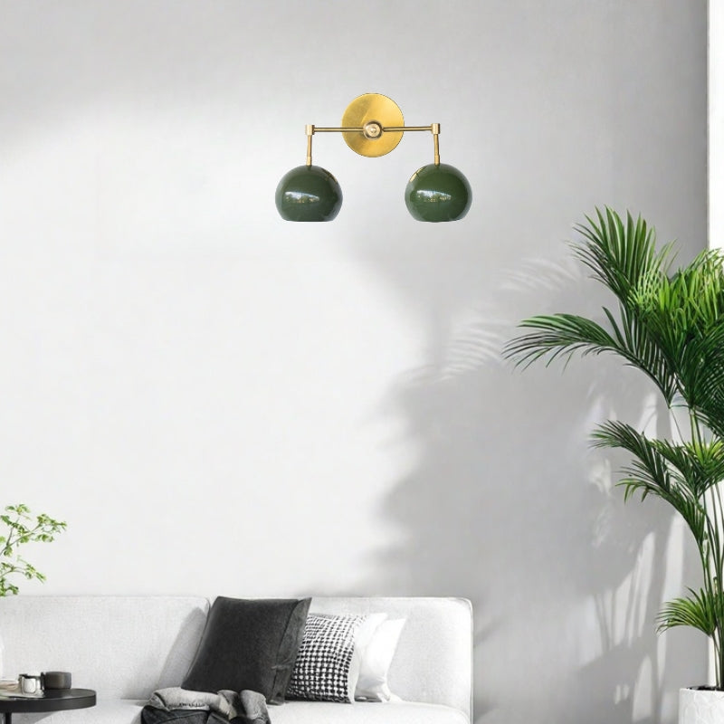 Spring Green Shades Sconce - Double Bubble Pop Vanity Wall Light