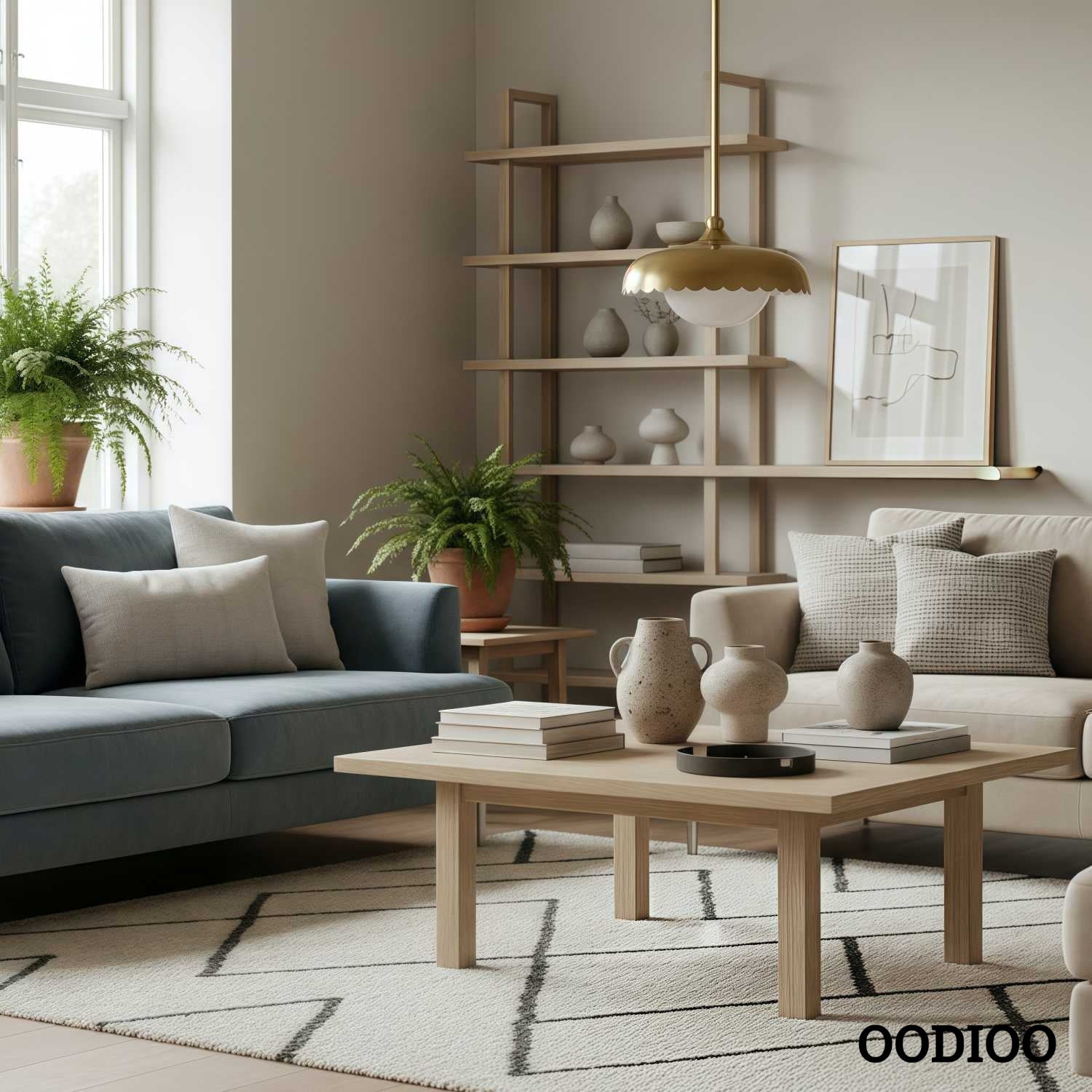 Rayla Retro Brass Scalloped Shade Pendant Lamp – Perfect for Living Rooms and Cafes