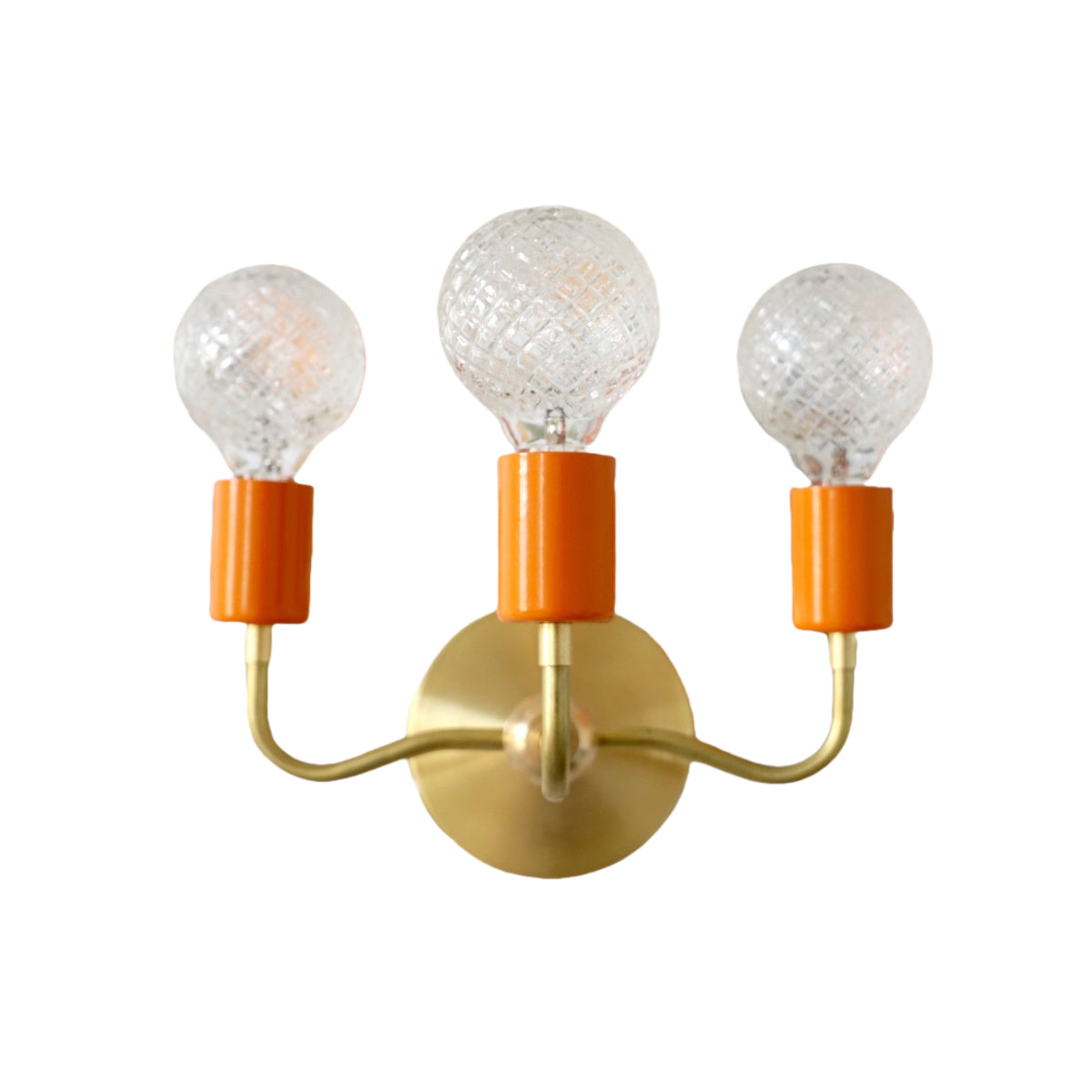 Vintage Style Elegant Three - Arm Metal Wall Sconce