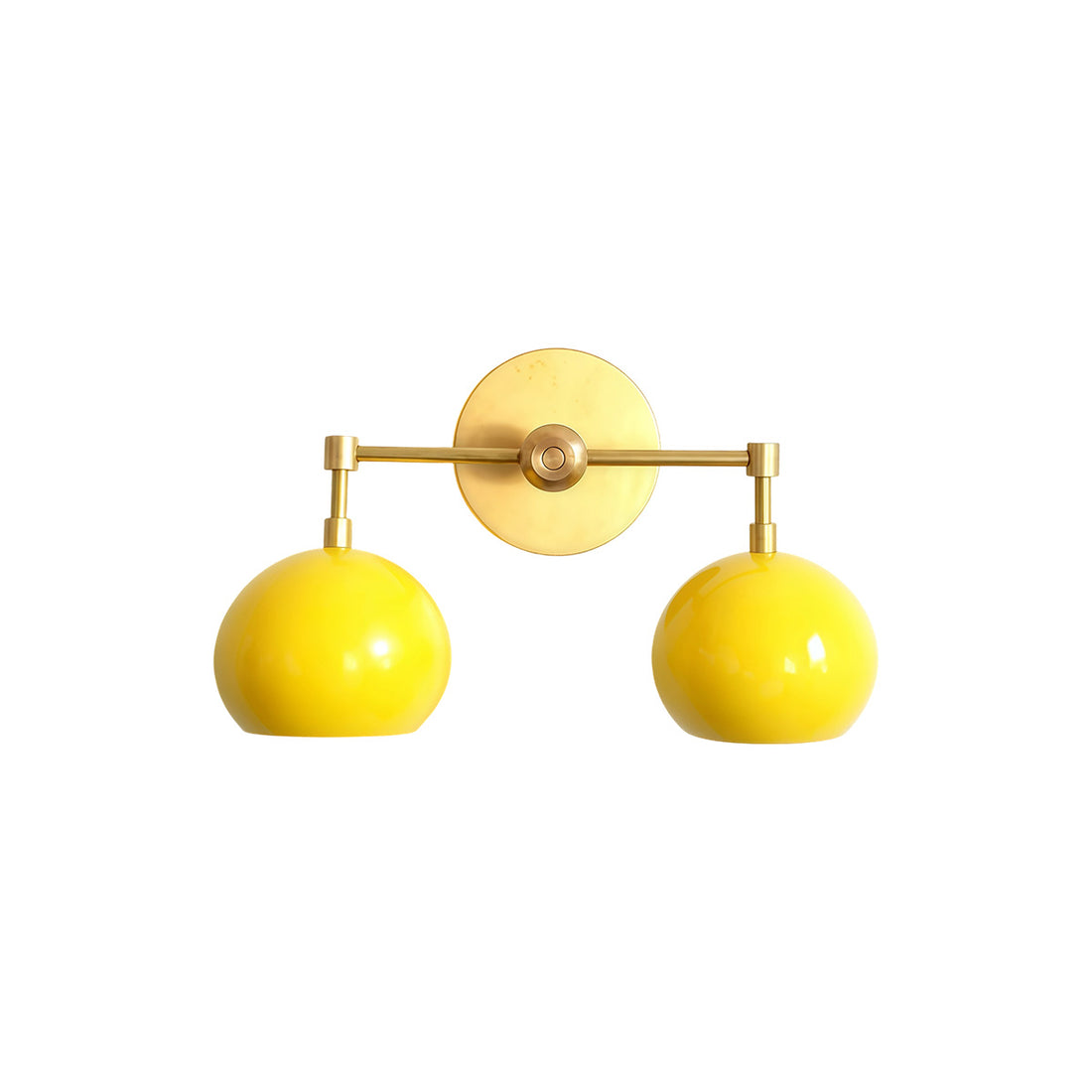 Daisy Wall Sconce - Double Globe Bubble Metal Multicolor Bath Light