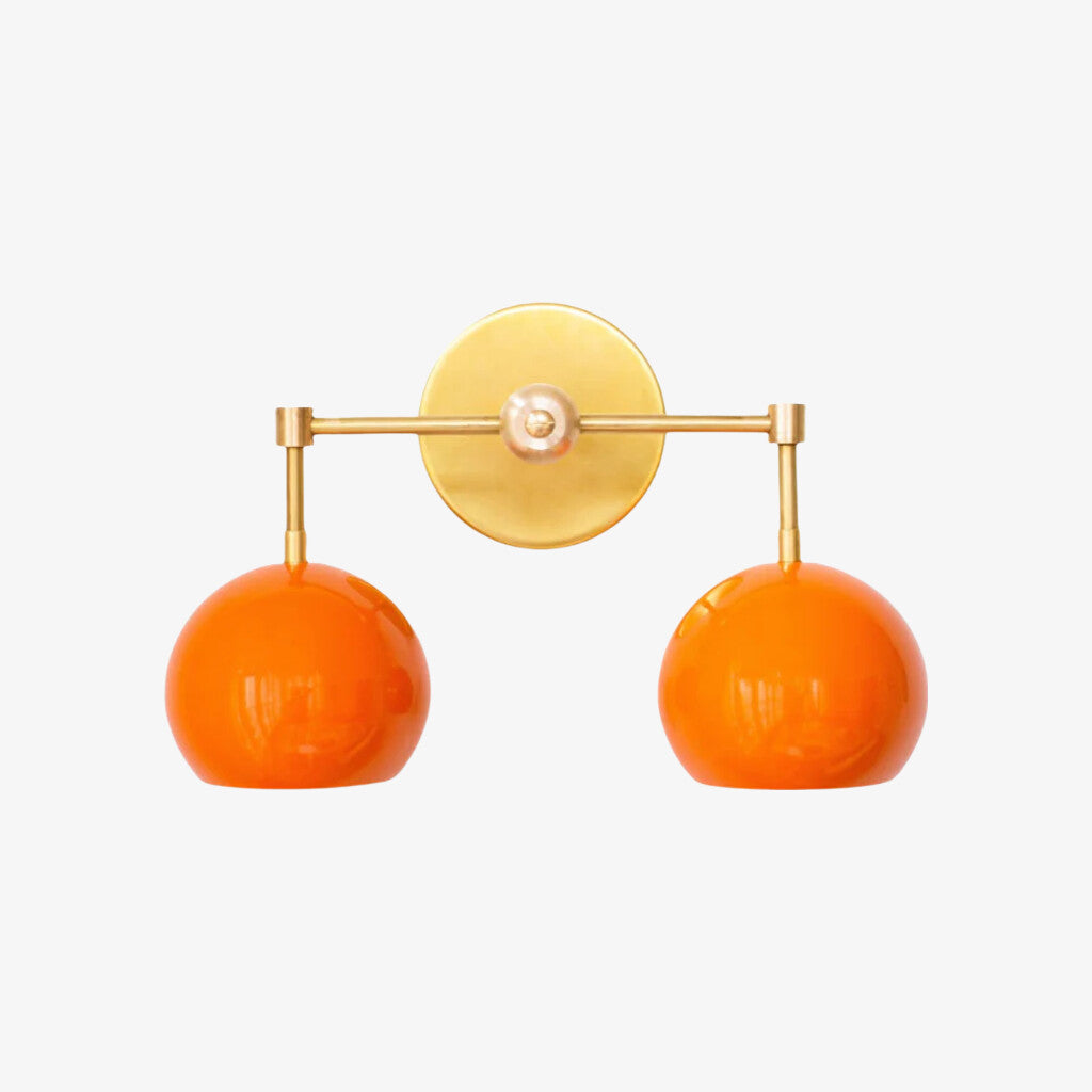 Orange Peel Wall Sconce - Double Bubble Vanity Bath Wall Light