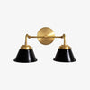 Modern Double Cone Brass Sconce - Accent Lighting For Bathroom & Hallway
