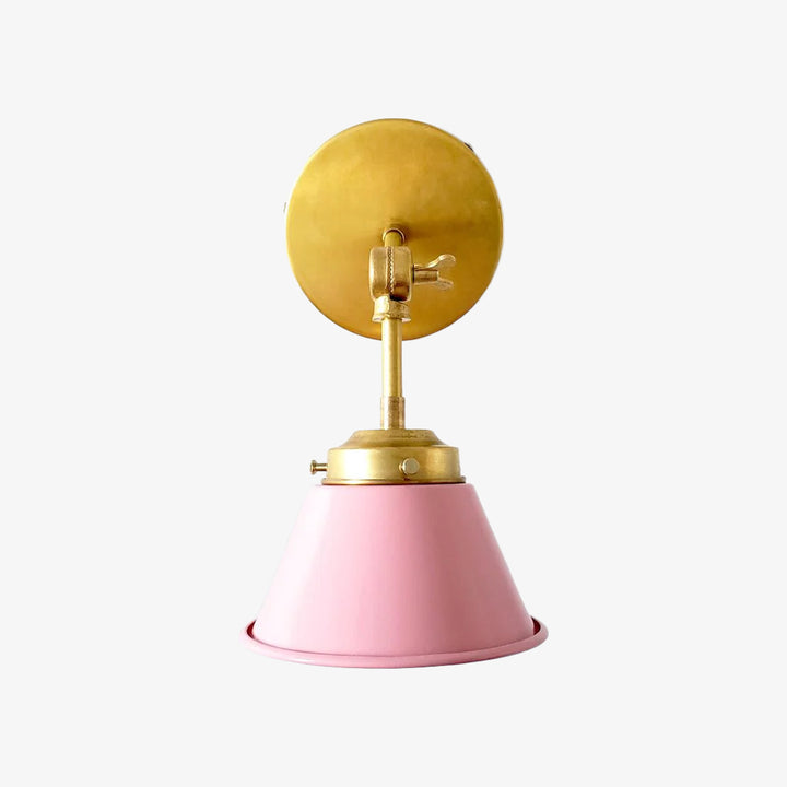 Modern Cone With Elegant Swivel Mechanism Brass Wall Lamp