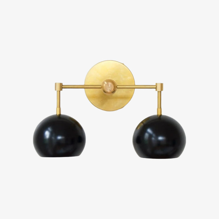 Daisy Wall Sconce - Double Globe Bubble Metal Multicolor Bath Light