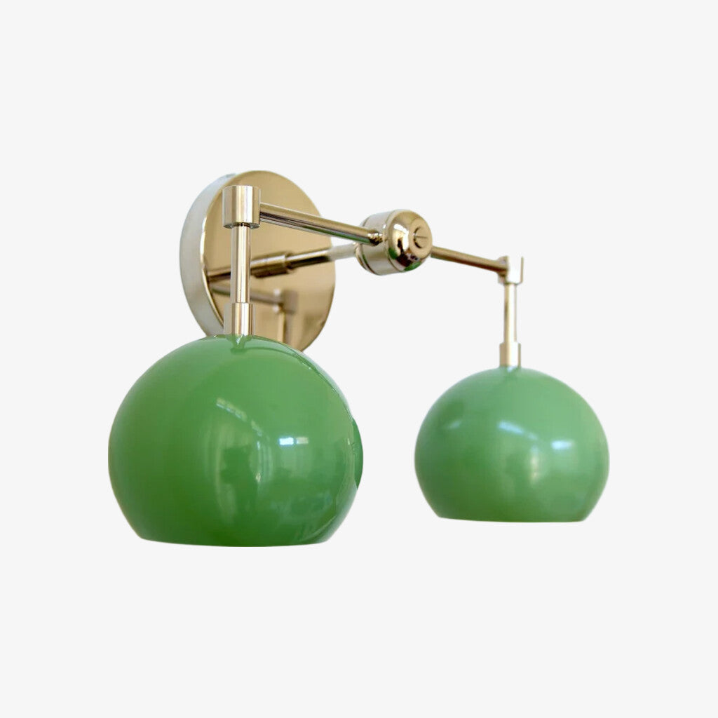 Spring Green Shades Sconce - Double Bubble Pop Vanity Wall Light