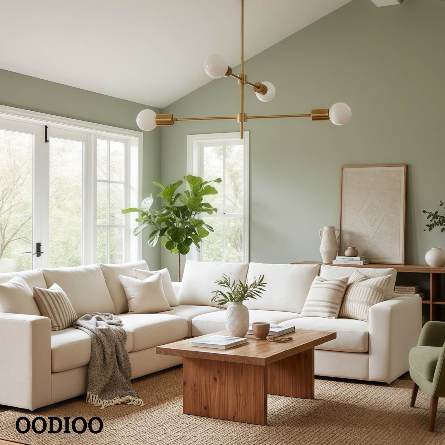 Lumen Mid - Century Globe Chandelier – Elegant Statement Light for Living Room