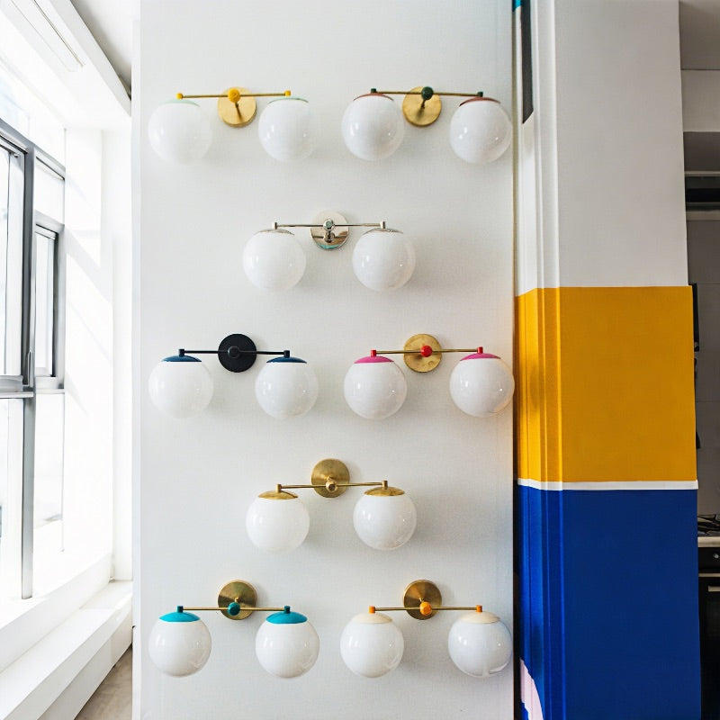 Two Lights Colorful Sconce - Bubble Pop Vanity Bathroom Sconces