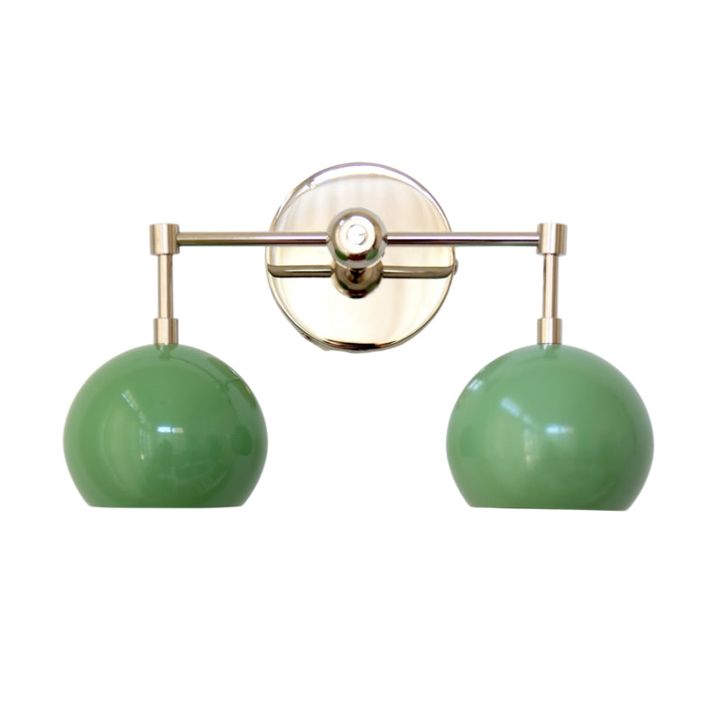 Spring Green Shades Sconce - Double Bubble Pop Vanity Wall Light