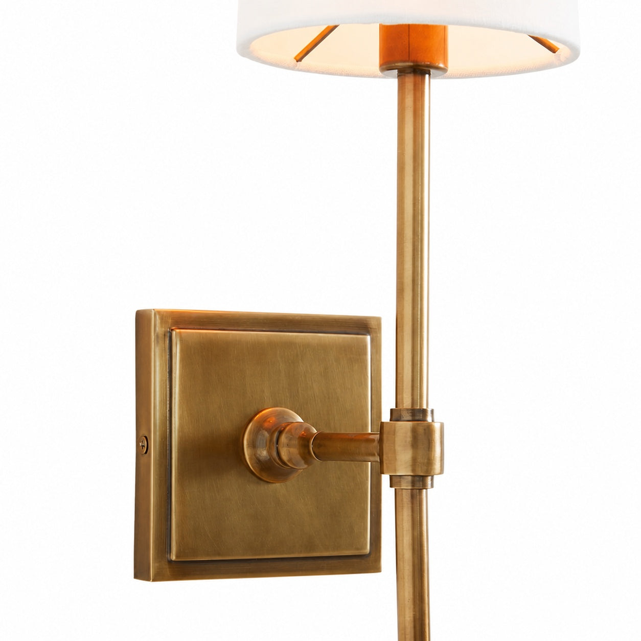 Derlina White Linen Shades Wall Lamp – Retro Metal Multi-Head Lighting Fixture