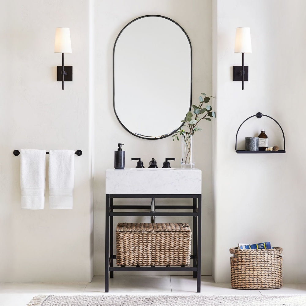 Derlina White Linen Shades Wall Lamp – Retro Metal Multi-Head Lighting Fixture