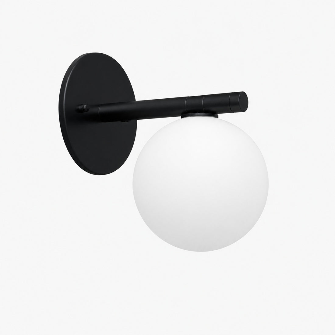 Glorica Glass Wall Sconce - Frosted Globe Light