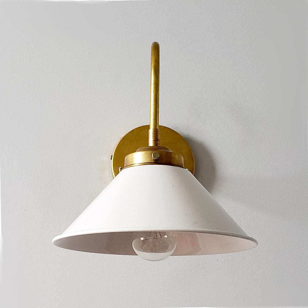Curved Arm Wall Sconce - Accent Lighting For Bedroom & Hallway