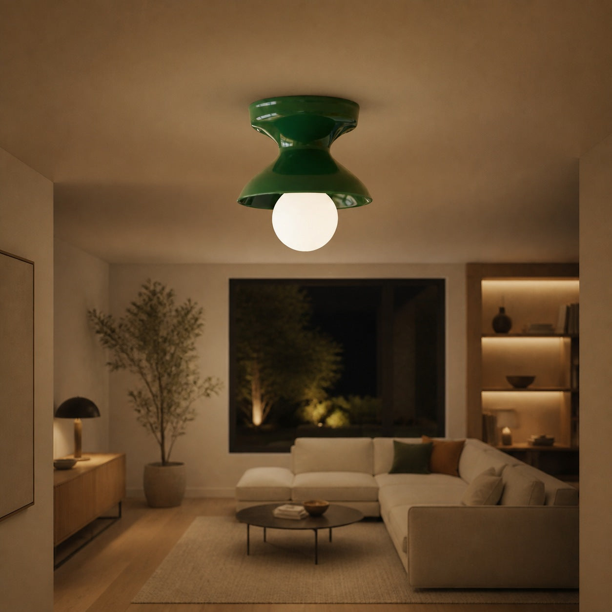 Dravin Ceramic Ceiling Light - Vibrant Color Palette Modern Indoor Fixture for Living Room and Hallway