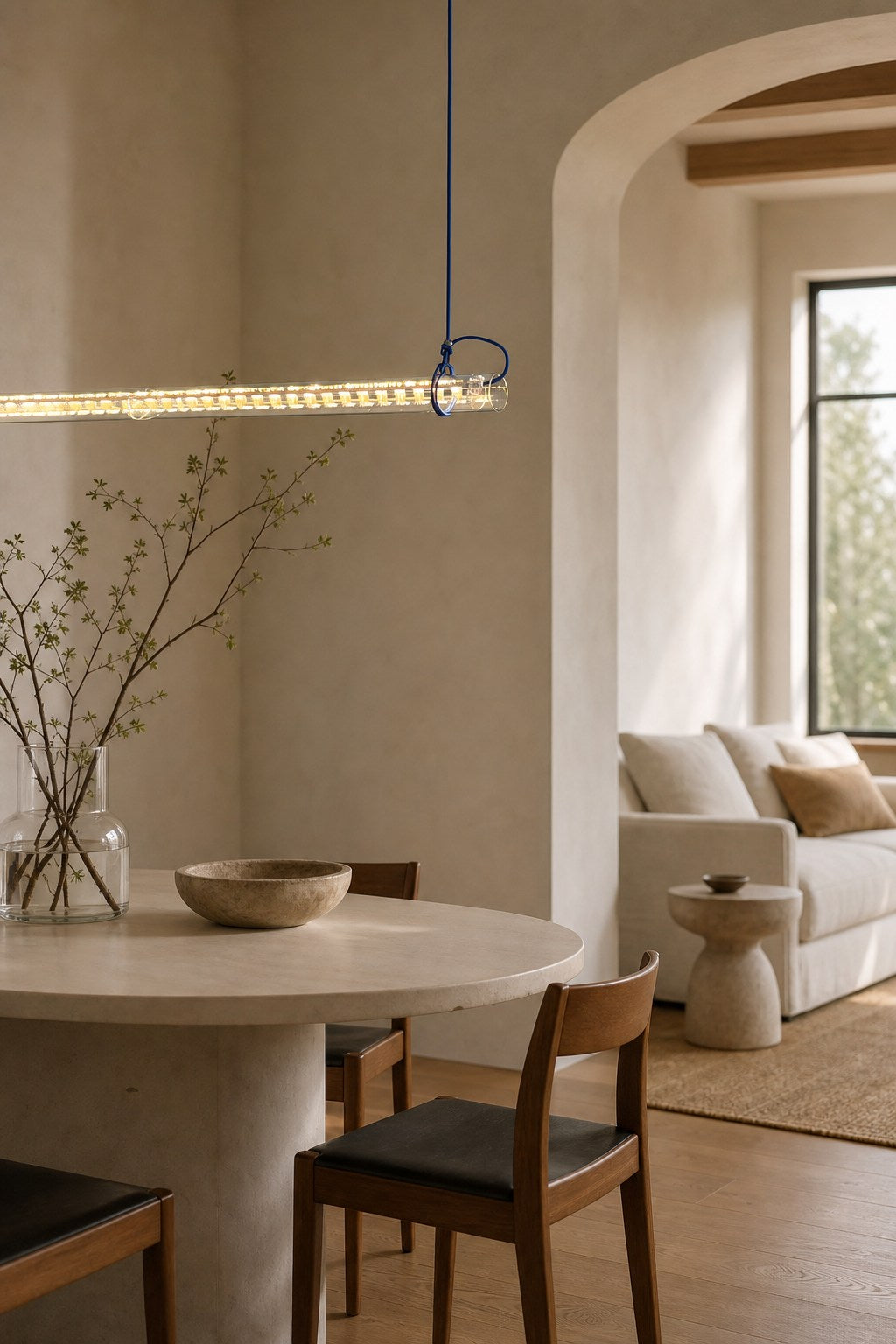 Tubular Linear LED Pendant Lamp