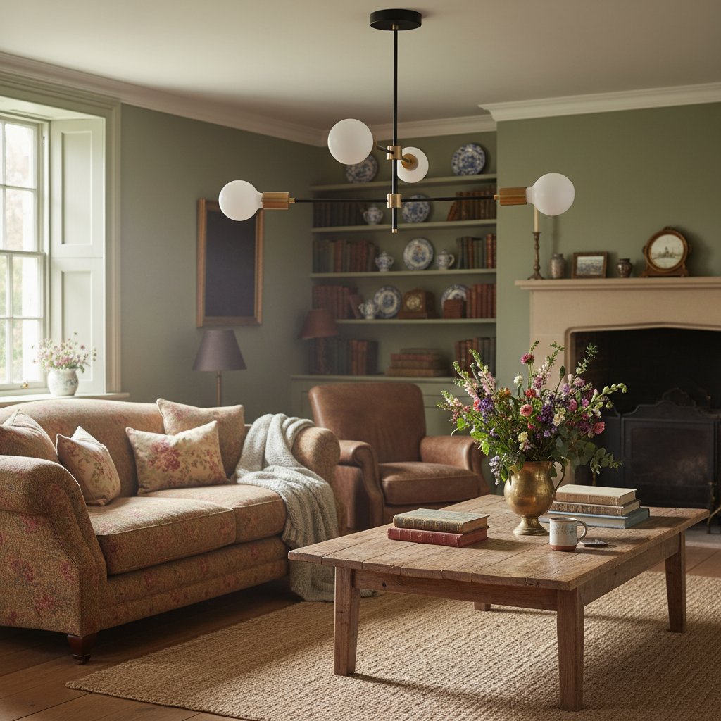 Lumen Mid - Century Globe Chandelier – Elegant Statement Light for Living Room