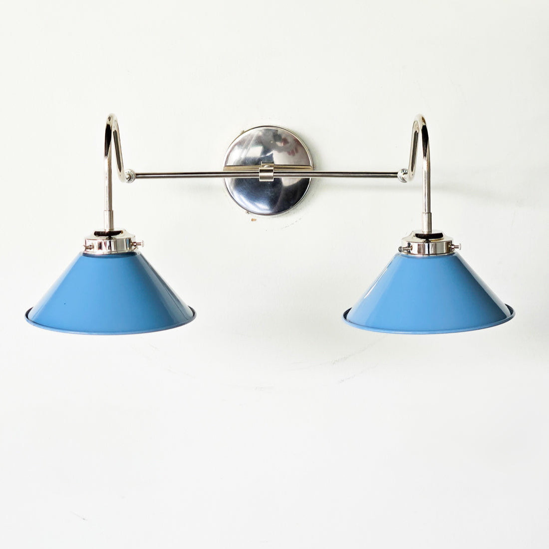 Various Colors Double Wall Sconce Light - Elegant Cone Shade