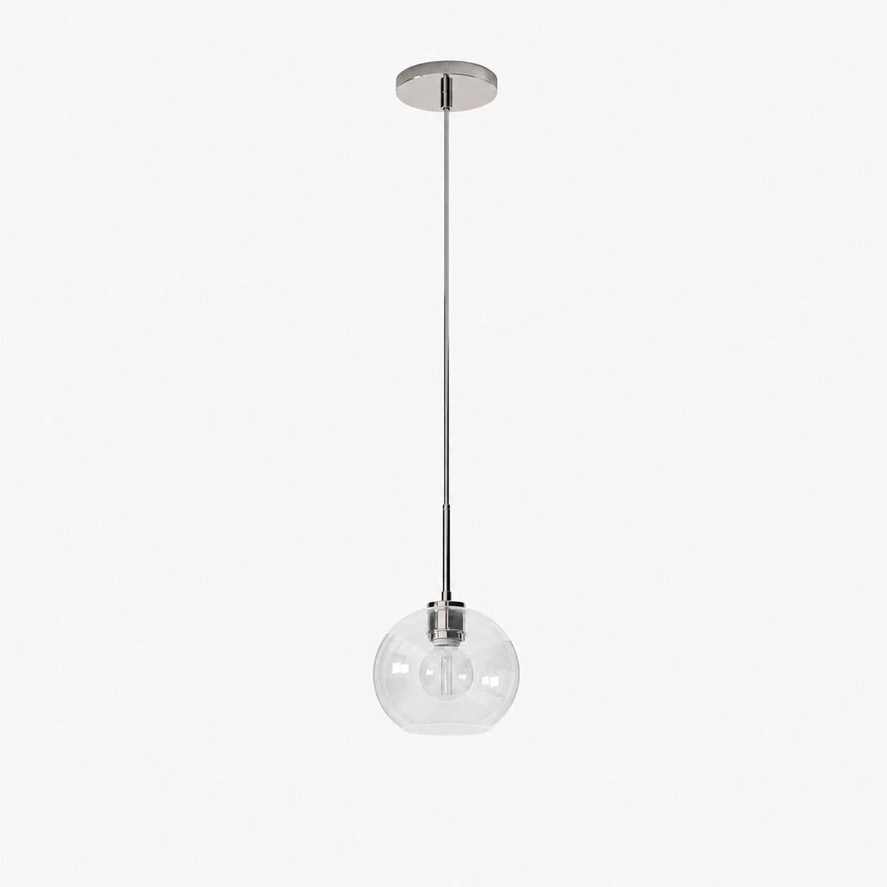 Selvion Sculptural Globe Pendant Light - Modern Glass Pendant Lamp - Sleek Design
