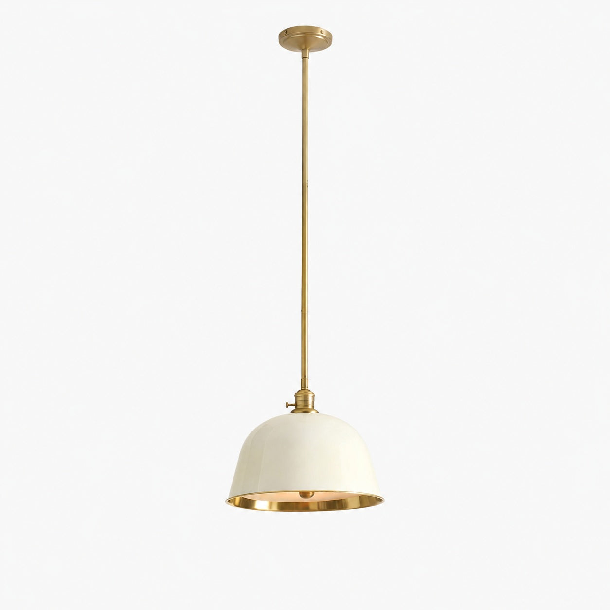 Forvara Metal Pole Pendant Light - Bell Diffuser Design for Kitchen Islands
