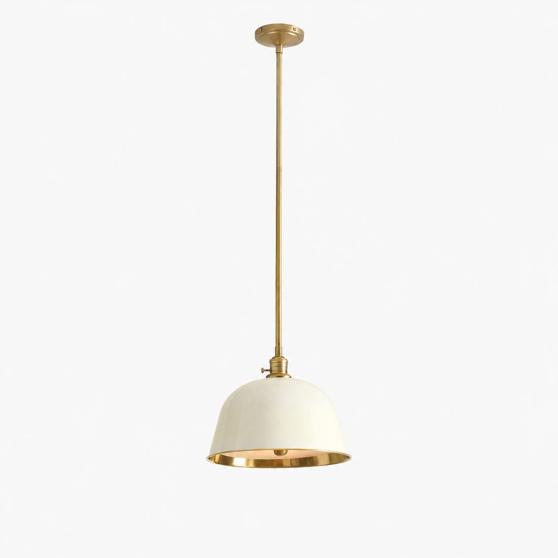 Forvara Metal Pole Pendant Light - Bell Diffuser Design for Kitchen Islands