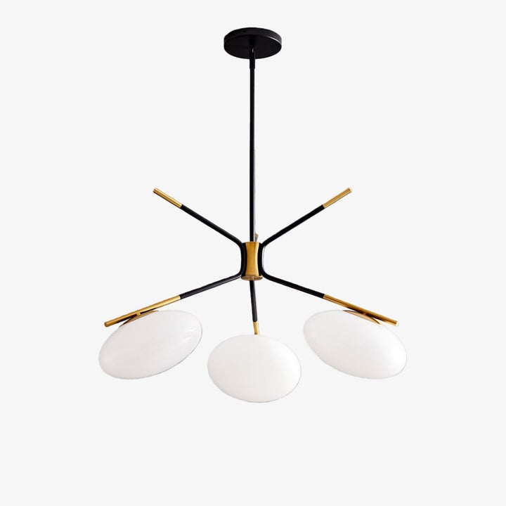 Brimush Flattened-Globe Pendant Lamp – Minimalist Architectural Form