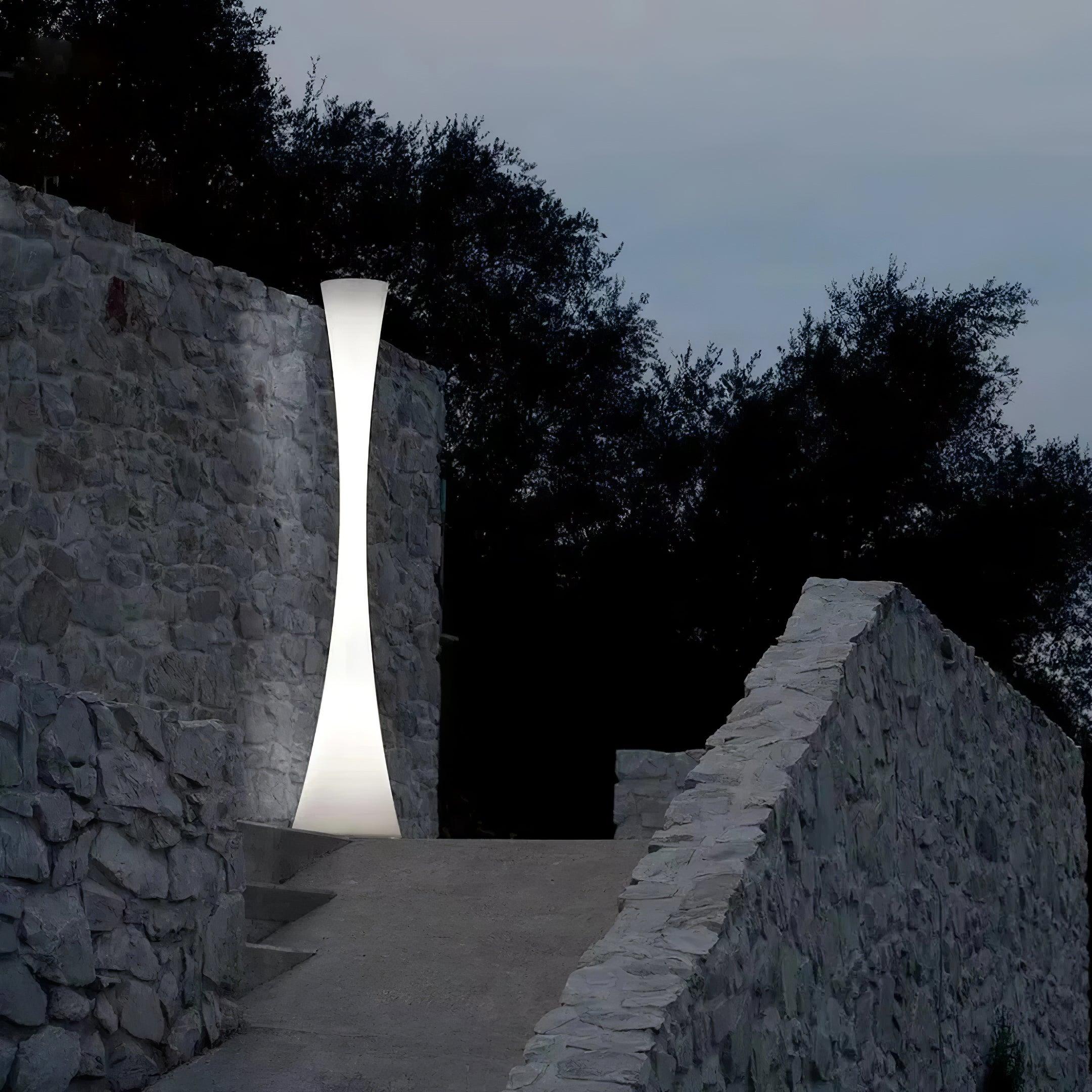 Romantic Simple White Column Floor Lamp