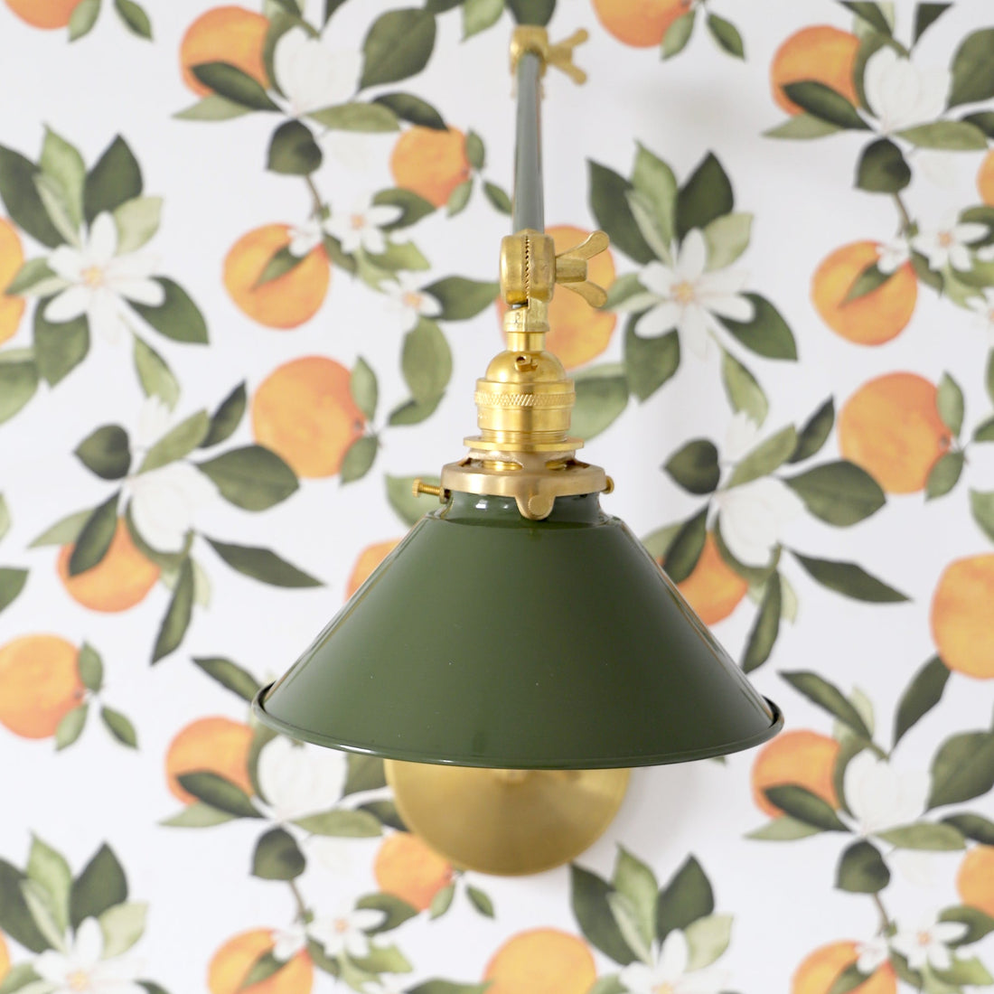 Classic Wall Mounted Cone Adjustable Sconce For Bedroom & Desk