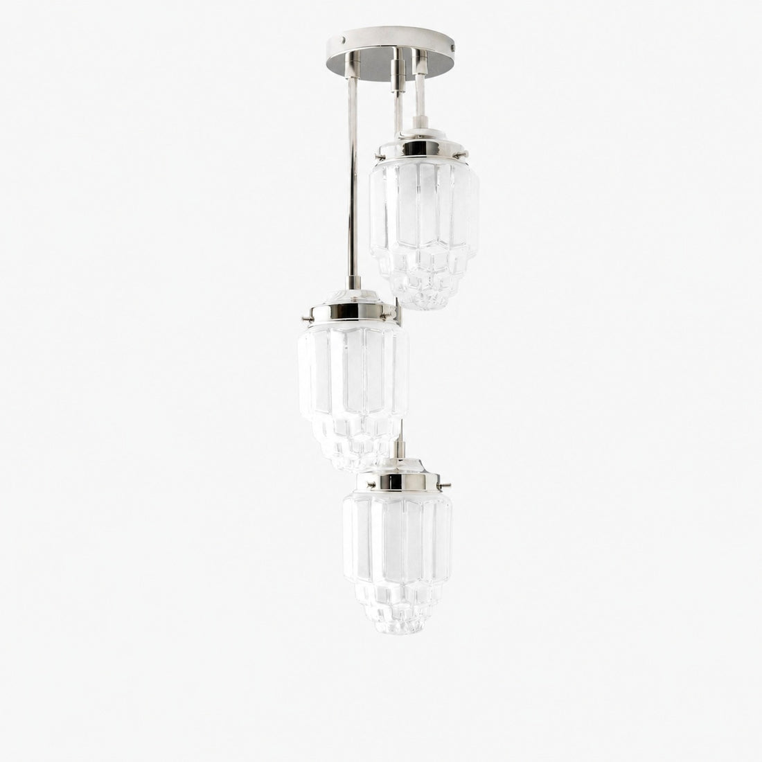 Tierlux Glass Pendant Light - Art Deco Globe Design