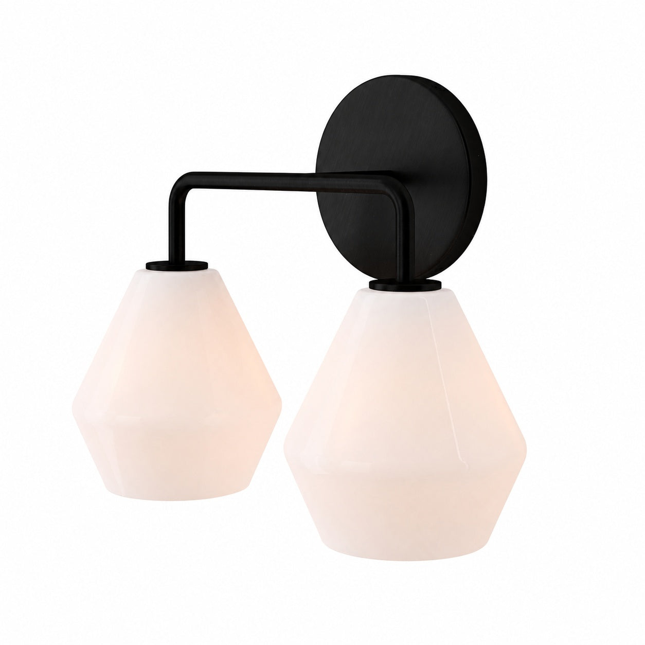 Merin Multi Head Dressing Table Wall Lamp - Metal And Glass Sculptural Lamp