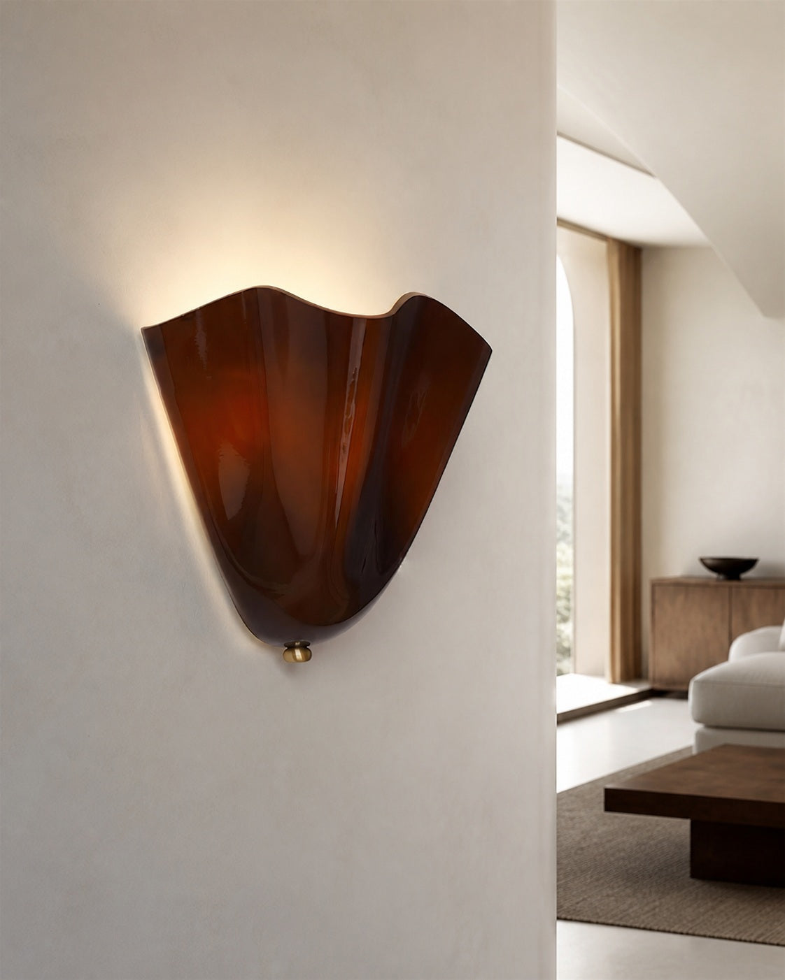 Bellina Modern Wall Light - Artisanal Glass Vera Lamp for Interior Decor