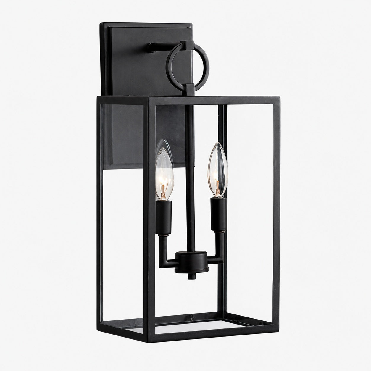 Ferrix Industrial Iron Outdoor Wall Lamp - Lighting Stylish Exterior Glass Lighting