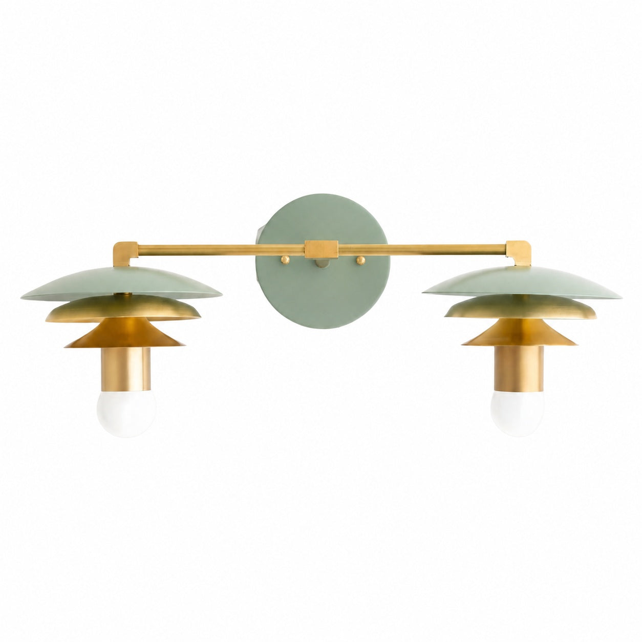 Artivo Layered Brass Vanity Light - Modern Sleek Style Home Bath Accent